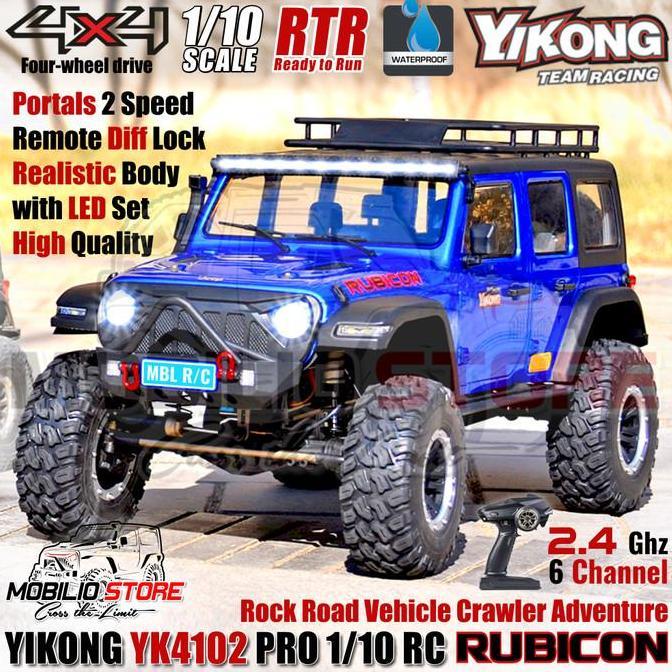 Yikong YK4102 Pro 1/10 RC Rock Road Vehicle Crawler Adventure RTR