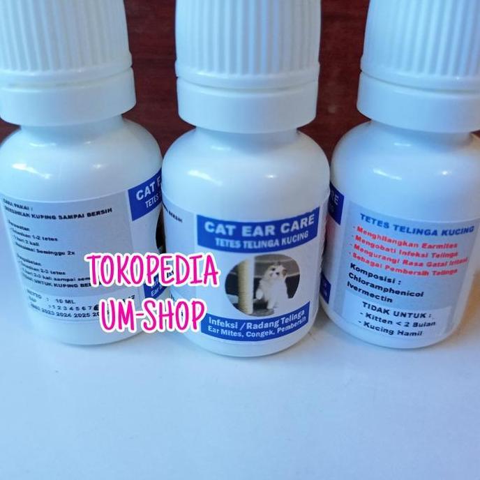 Dobutsu- Obat Tetes Telinga Kucing Ear Mites Infeksi Radang Conge Tungau Kutu
