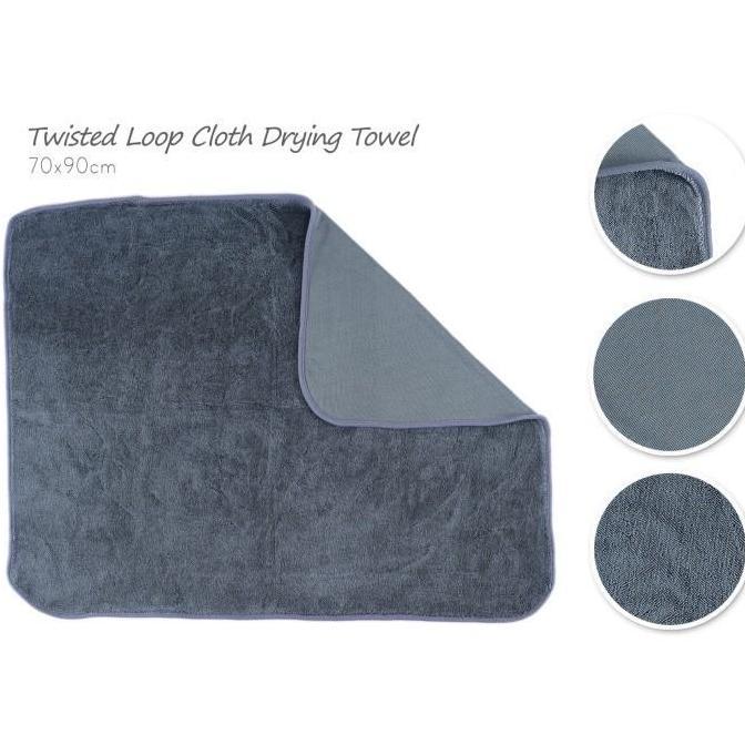 Microfiber Drying Towel 600 GSM - Twisted Loop, Lap Pengering Mobil