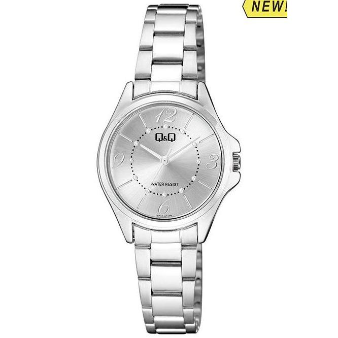 Jam Tangan Wanita Q&Q QnQ QQ Analog Rantai Silver QA44A Original