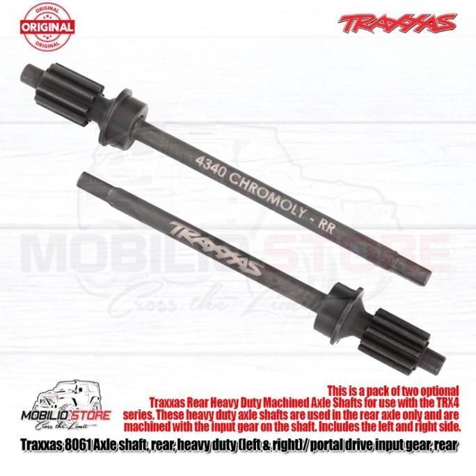 Traxxas #8061 Axle Shaft Rear Heavy Duty Portal Drive Input Gear TRX4