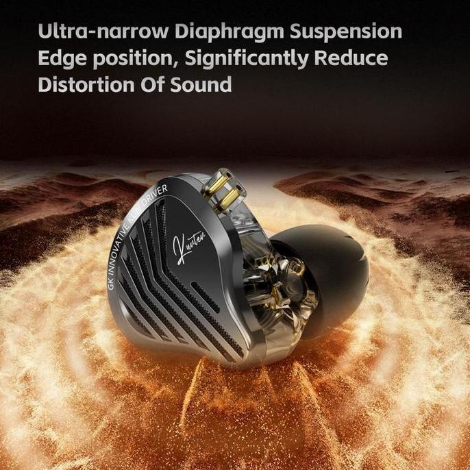 Rwd- Gk-Kunten Gk Kunten Earphone Ultra Wide Frequency Dynamic Driver Hifi Iem Earphone