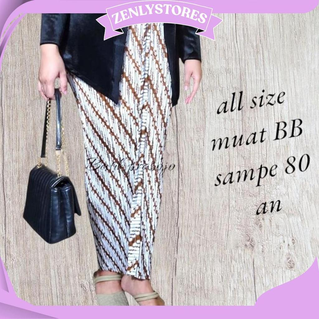 Rok plisket Batik Coklat putih / Rok Kondangan/Rok wisuda BP Terbaru