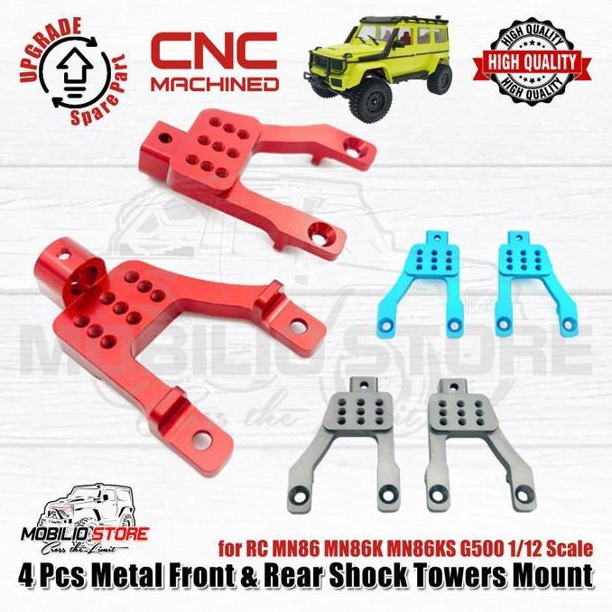 Metal Front & Rear Shock Tower Mount for RC MN86 MN86K MN86KS 1/12