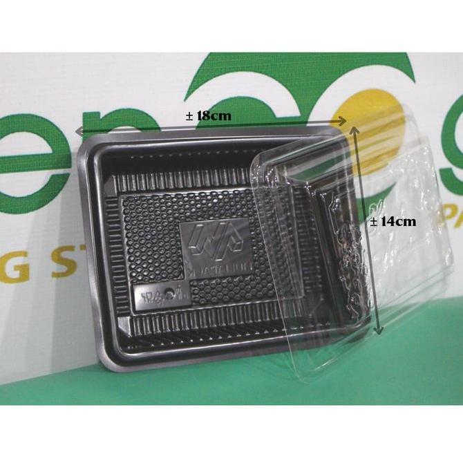 MIKA BROWNIES KOTAK SIZE S SMALL UK 18CM MULIAPACK ISI 50 SET TUTUP