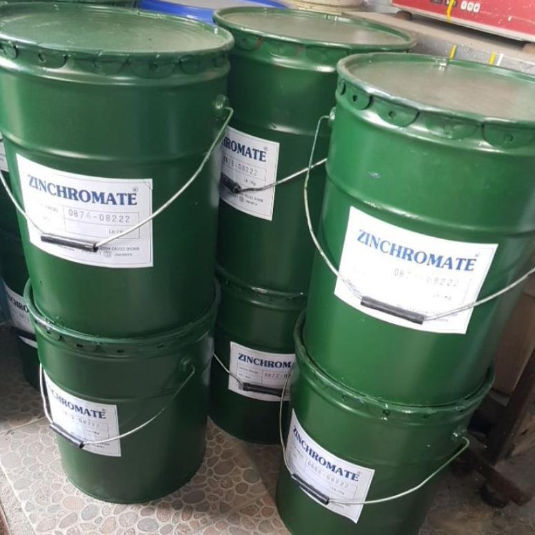 Cat Zinchromate / Cat Dasar / Meni Besi Hijau Pail 18 kg