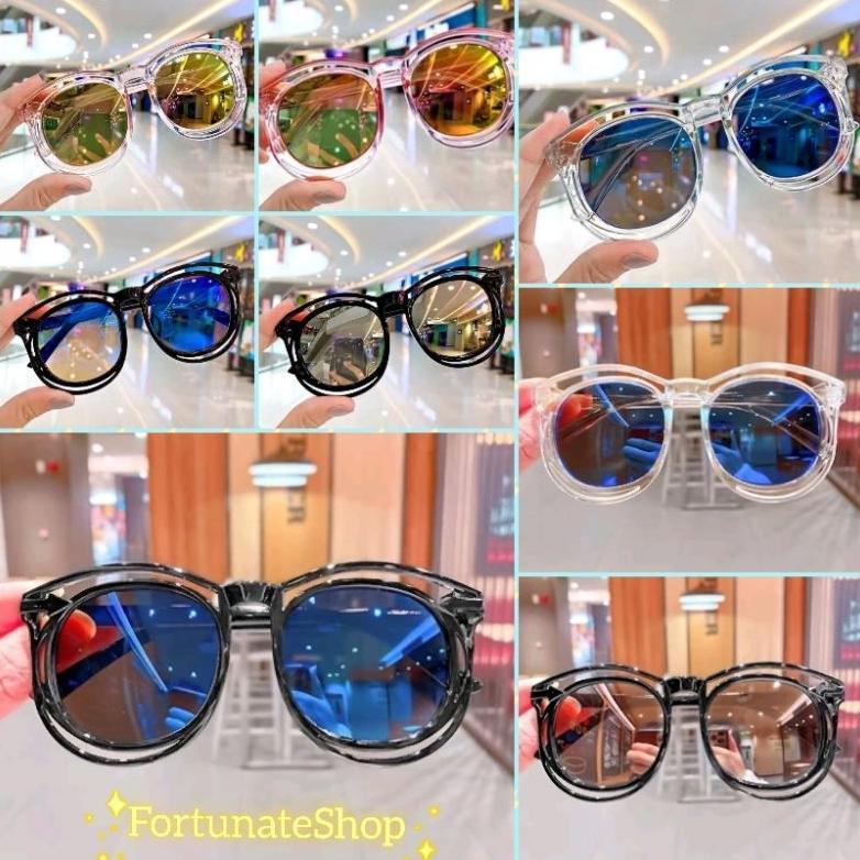 Kacamata Anak Double Bingkai Trend Terkini Untuk Cowok Cewek Cantik Keren Murah FsV