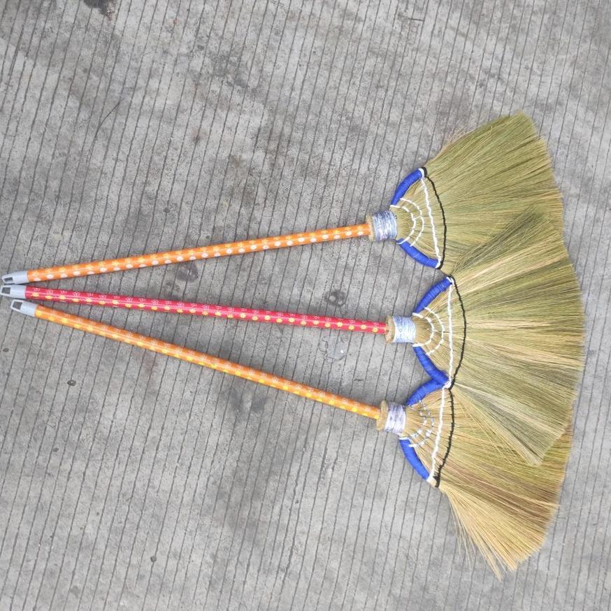 Sapu Ijuk Raskam / Sapu Ijuk Rumput / Sapu Lantai / Sapu Jadul / Floor Broom Rumput Viral