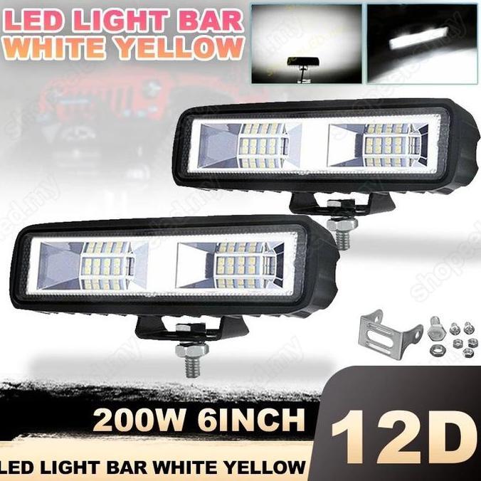 1PCS Lampu Tembak Sorot 12 mata 50 watt 6000k 12v anti panas lampu sorot foglamp motor mobil tembus 