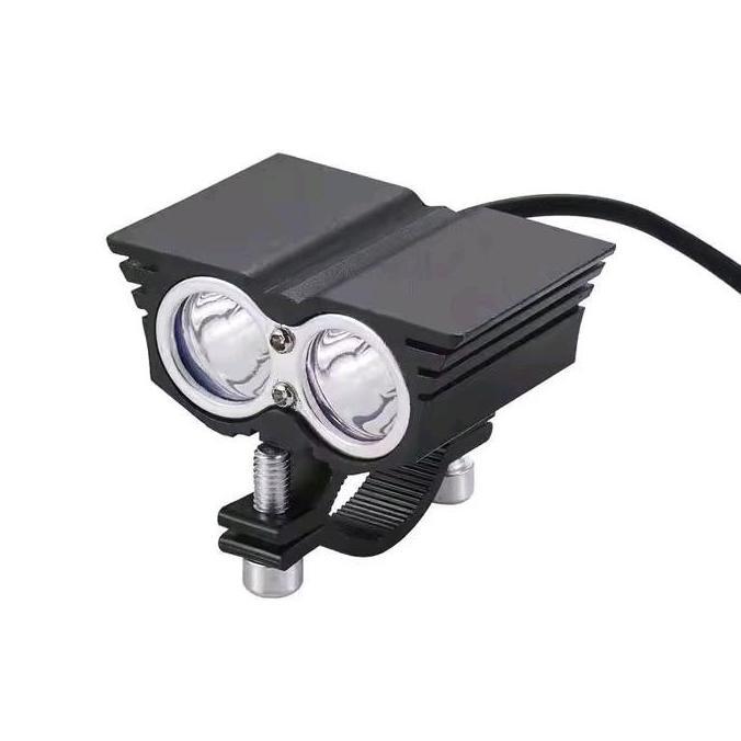 LAMPU TEMBAK SOROT LED 2MATA OWL PUTIH ANTI AIR FOGLAMP LED 20WATT 12-24VOLT.