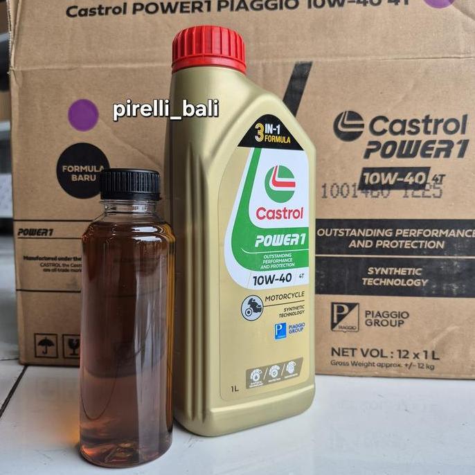 Oli Mesin Vespa Sprint Primavera Lx Lxv Vespa S Gts Castrol 10W-40 1,25 Liter Recomended Piaggio Unt