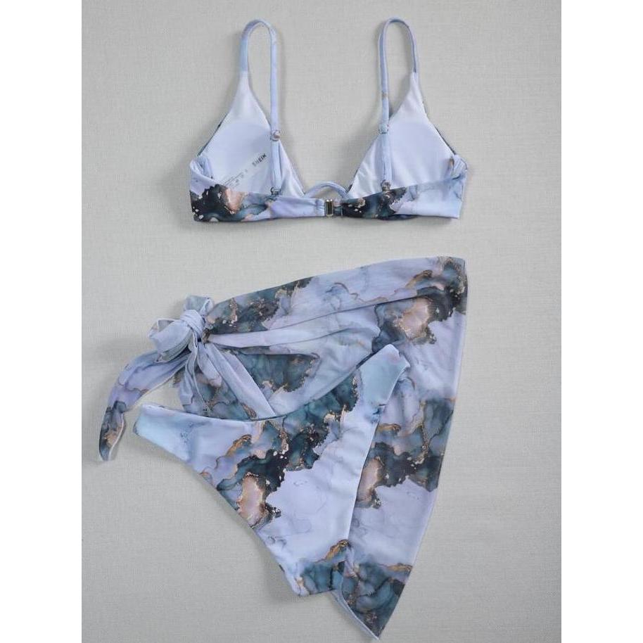 Bikini Swimsuit Baju Renang Three Piece Wanita Outer Transparan Fashion Bikini