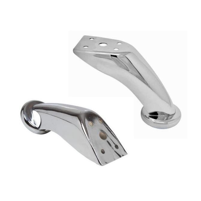 Kaki Sofa Stabil / Kaki Kursi Meja Lemari Stainless Chrome Model Babi / Baby (Tinggi 10cm)