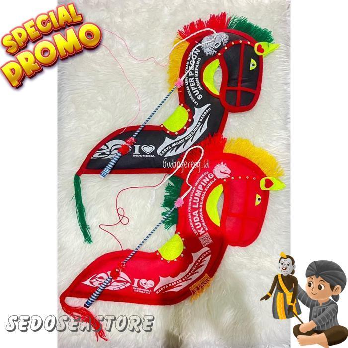 Kuda Spon + Pecut Jaranan Kepang Jaranan Pegon Kuda Kepang Mainan Kuda Lumping Kuda Ponorogo Jaranan