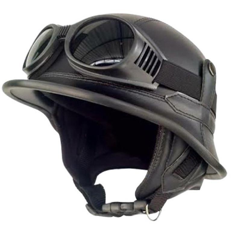 WARSIHLAPAK HELM DEWASA RETRO MILLENIAL NAZI CRAZY KULIT + KACAMATA ORIGINAL