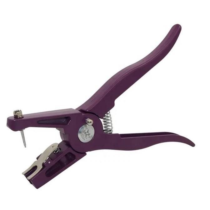 Purple Ear Tag Tang Plier Kambing Domba Babi Sapi Pliers Aplicator EarTag Pig Sheep Cow Animal Ear T