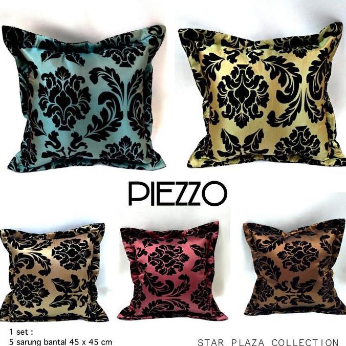 1 Set Sarung Bantal Sofa / Kursi (5 sarung bantal) 45X45 - Piezzo