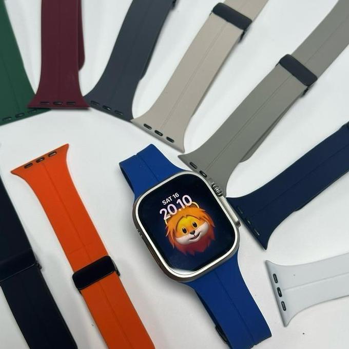 NEW STRAP VOIDED FOR APPLE WATCH ULTRA SILICONE BUCKLE MAGNETIC SEMUA SERI APPLE WATCH JAM SMARTWATC