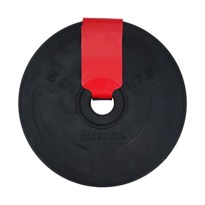 Kinetic Plat Besi Barbel 5 Kg - Hitam