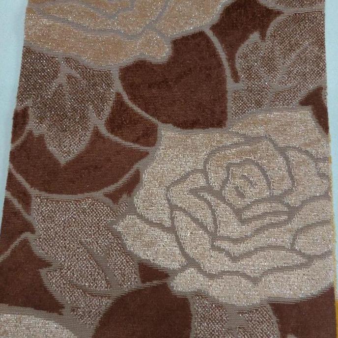 Kain Bludru / Beludru Motif Bunga Kembang - Velma (Meubel, Sofa, Jok)