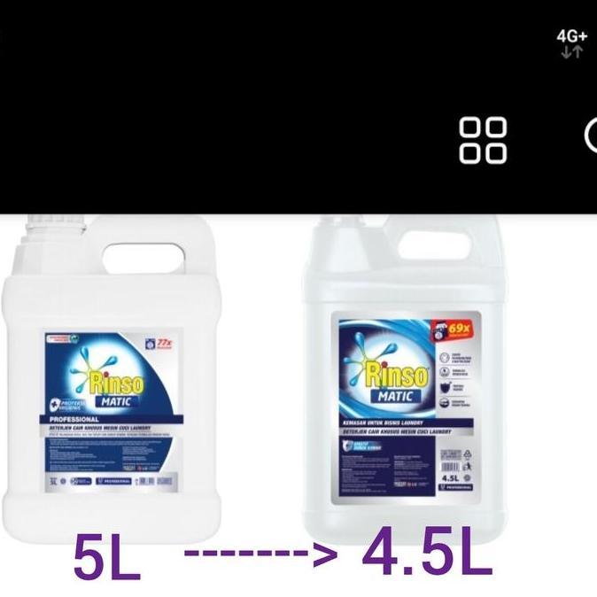 NEW RINSO MATIC 5 LITER ORI