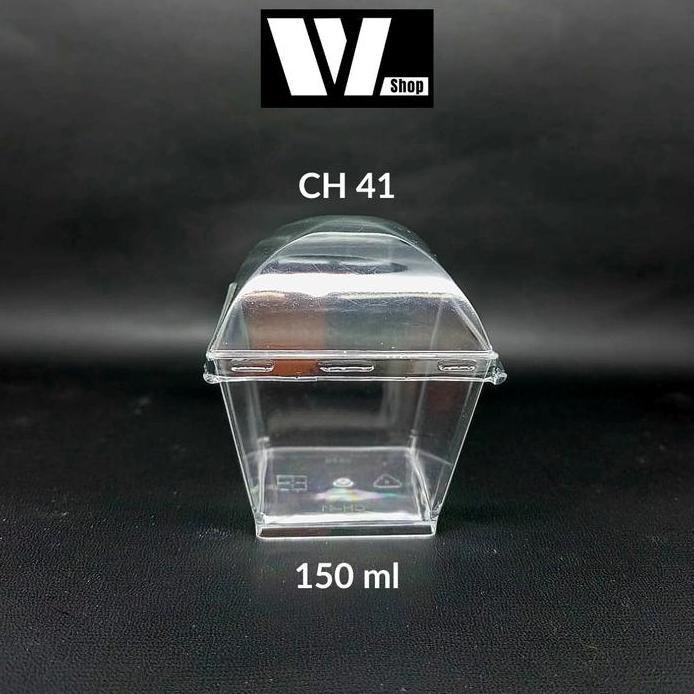 [10pcs] CH-41 Puding Cup 150ml / CH41 Gelas Puding 150 ml / Jelly Cup Akrilik / Tempat Dessert Buah 