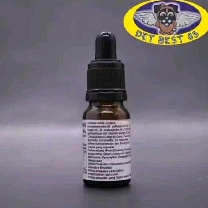Baytril 10% 10ml Enrofloxacine Spektrum Luas Hewan-Pet-Bird