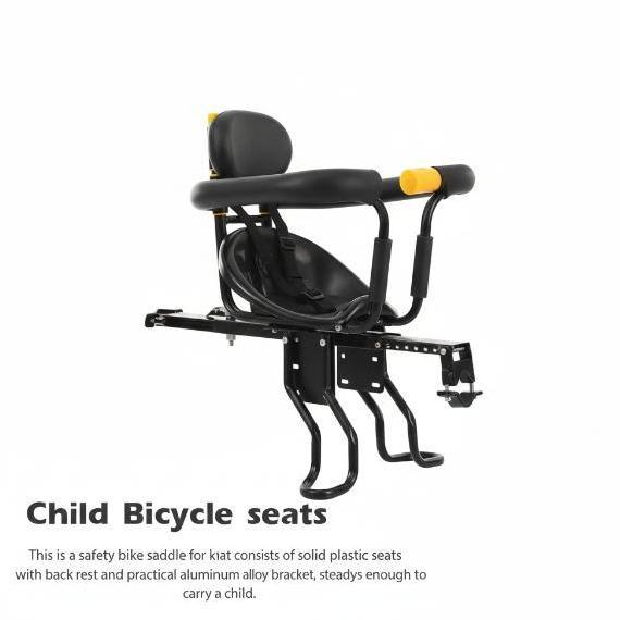 SRALANE Boncengan Depan Anak Sepeda Child Safety Front Seat Sabuk Pengaman & Rangka Aluminium Anti K