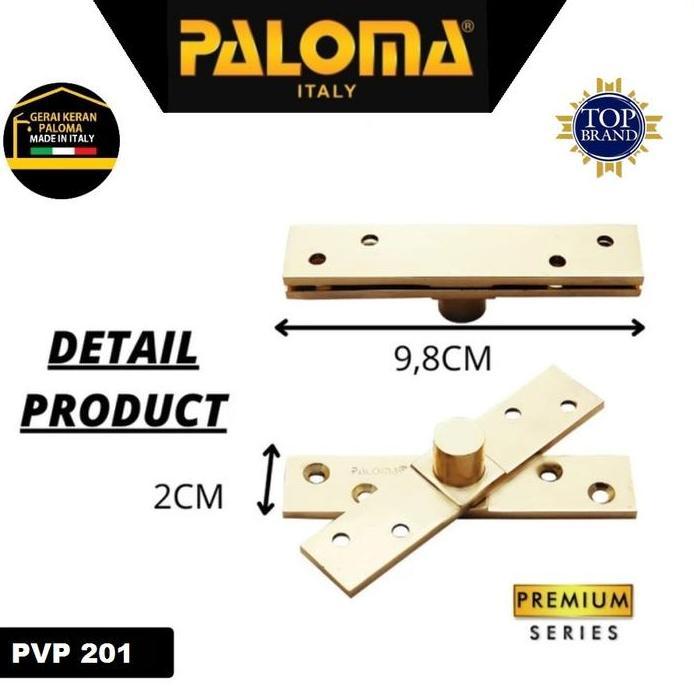 PALOMA PVP 201 PIVOT HINGE ENGSEL PUTAR JENDELA GOLD PB