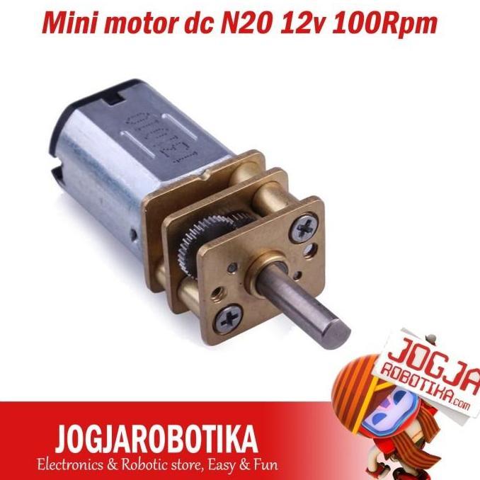 CORELA Mini Motor DC N20 12V 100Rpm Metal Gear Gearbox 100 rpm