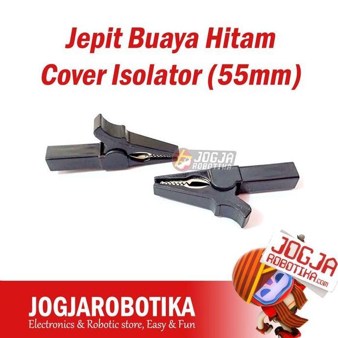 OMBAGE Jepit Buaya Hitam Cover Isolator (55mm)