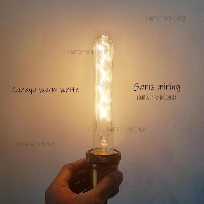 T8-120 / T8 -150 19cm Lampu filament bohlam edison LED panjang pipa