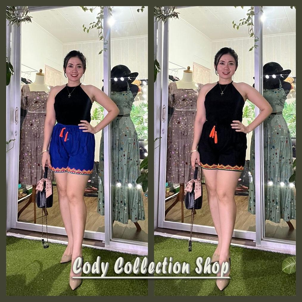 pengiriman cepat Celana Pendek Wanita Dewasa | Celana Bordir Bali | Celana Pendek Bali | Celana Pend