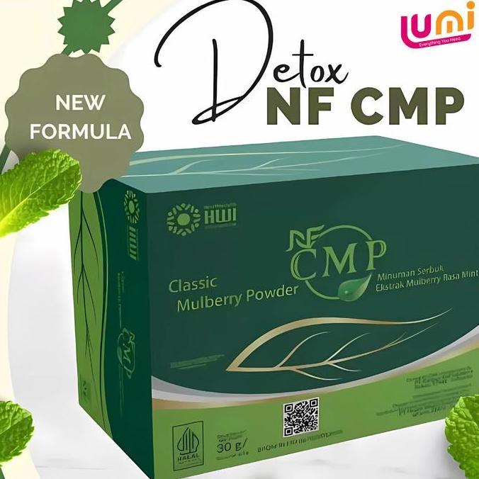 XARIELTA CMP CHLOROPHYLL MINT POWDER ORIGINAL HWI BUBUK MINUMAN OBAT PELANGSING BADAN SERBUK MINUMAN