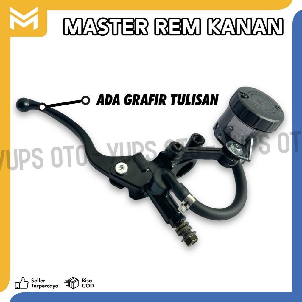HANDLE MASTER REM KANAN BREMBO HANDLE KANAN IMPORT PLUS TABUNG BIG SMOKE RYBEN TRANSPARAN + BAUT SEL