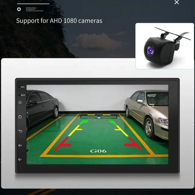ALXAL AutoGlide Head Unit Android mobil 4G+64G 7/9/10 Inch 2 Din Kontrol Suhu Cerdas IPS Layer Mobil