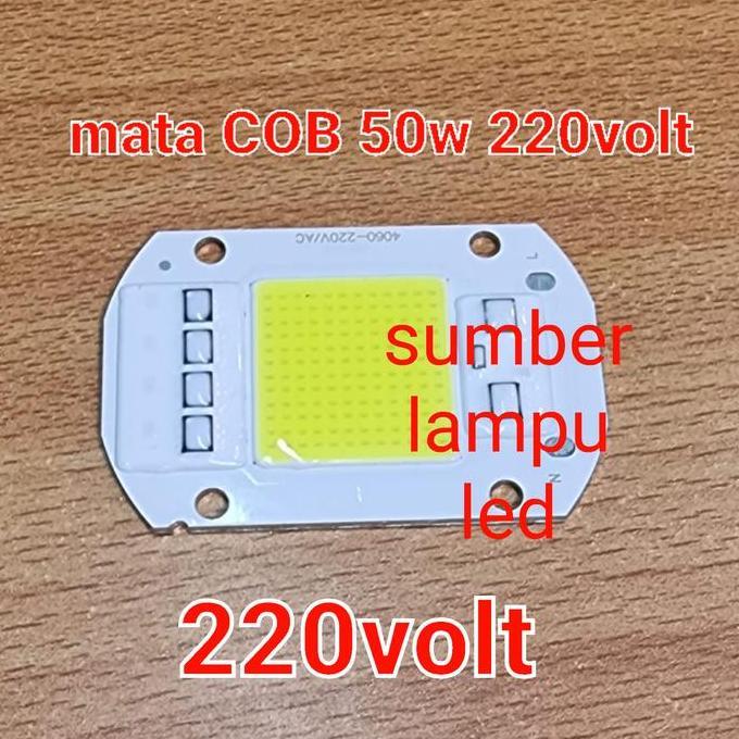 mata led sorot led cob 50w 50 watt chip led pju cobra 50watt putih COB