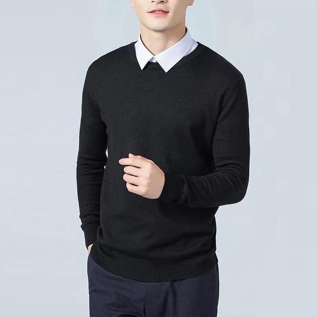 sale KAOS sweater rajut oblong pria/KREM/sweter pria#sweter pria&wanita#rajut pria