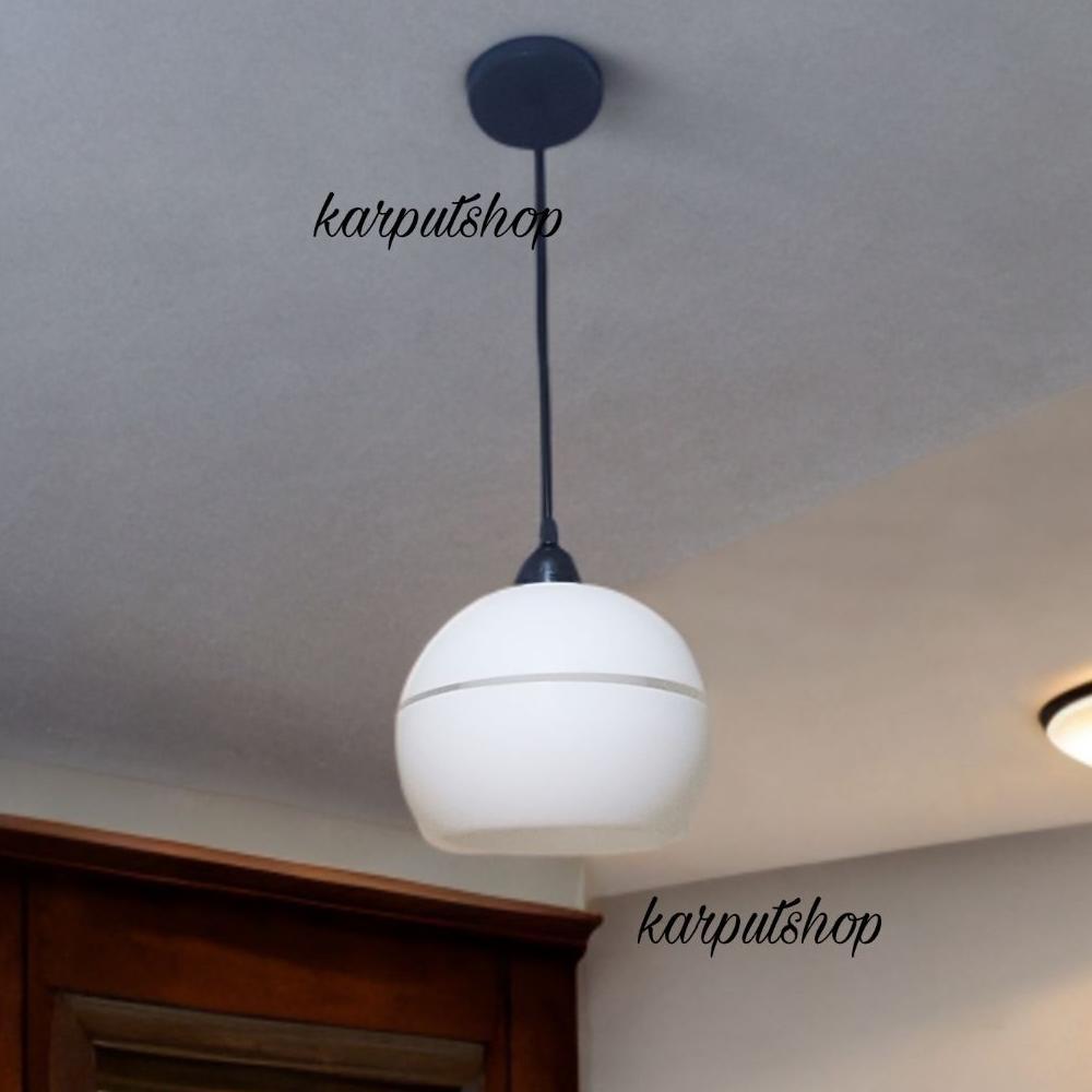 Promo Baru Lampu Gantung 1 Cabang Bulat Lampu Hias Minimalis Teras