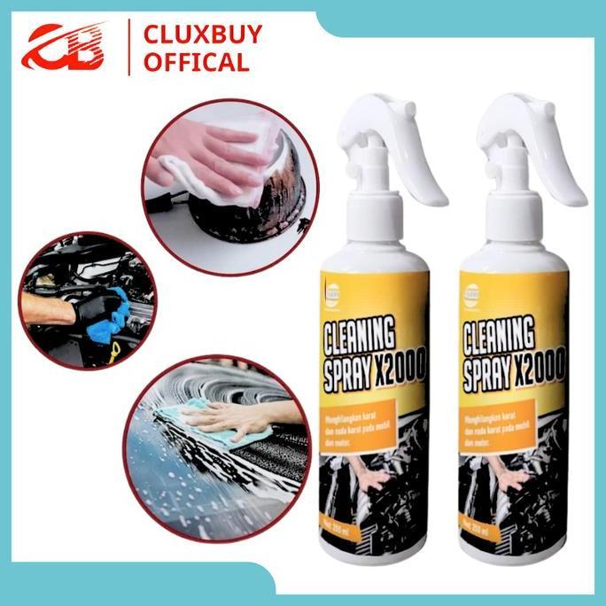 NEW CLEANING SPRAY X2000 MENGHILANGKAN KARAT LUMPUR NODA JAMUR DI KULIT ORI