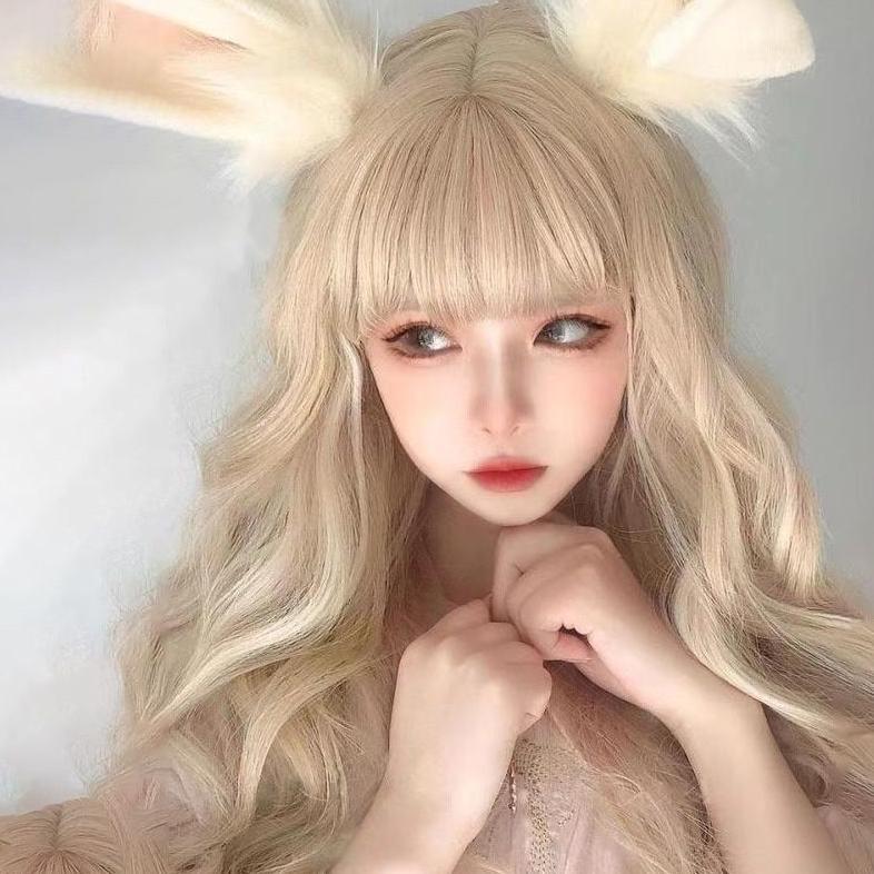 WIG-01 wig rambut palsu gelombang panjang wavy keriting wik warna gaya wiq hairclip hair clip wanita