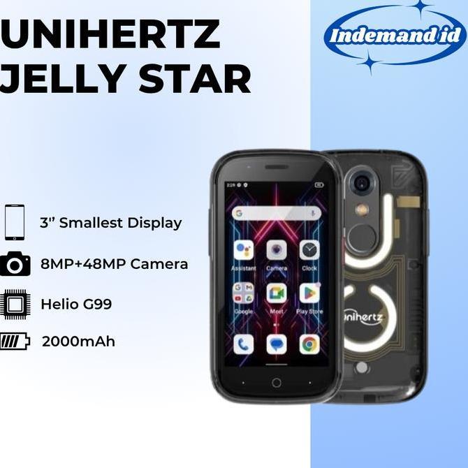 Gavanazz - Unihertz Jelly Star Smartphone Mini Android 13 8GB 256GB Lampu Led