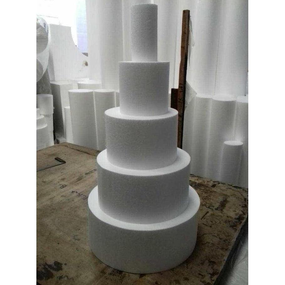 D30x18cm Gabus Styrofoam Bulat Dummy Cake