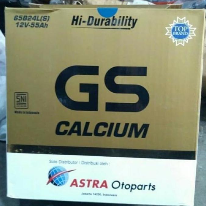 AKI MOBIL GS ASTRA CALCIUM 65B24LS / NS60LS 12V-55AH