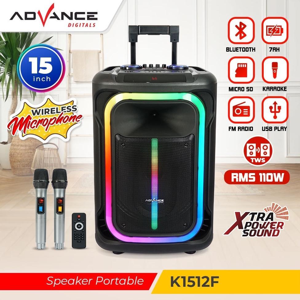 Speaker Advance Speaker BLuetooth Portable Full Bass Speaker meeting Speaker 15 inch 2 mic 1512/2615