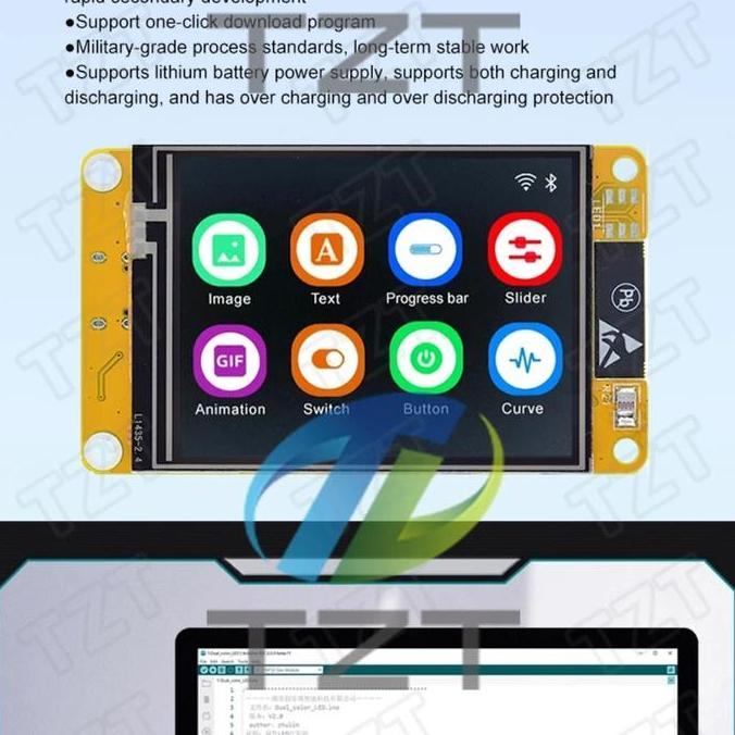 Ready Display ESP32 LVGL 2.4 inch Bluetooth Wifi Touch Screen TFT [SYALIS]