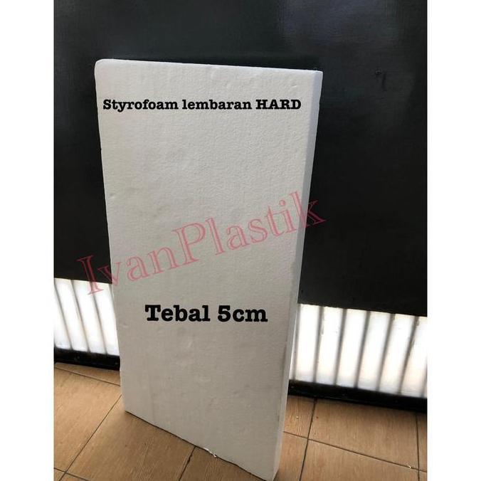 STYROFOAM LEMBARAN HARD TEBAL 5CM 100CM X 50CM X 5CM
