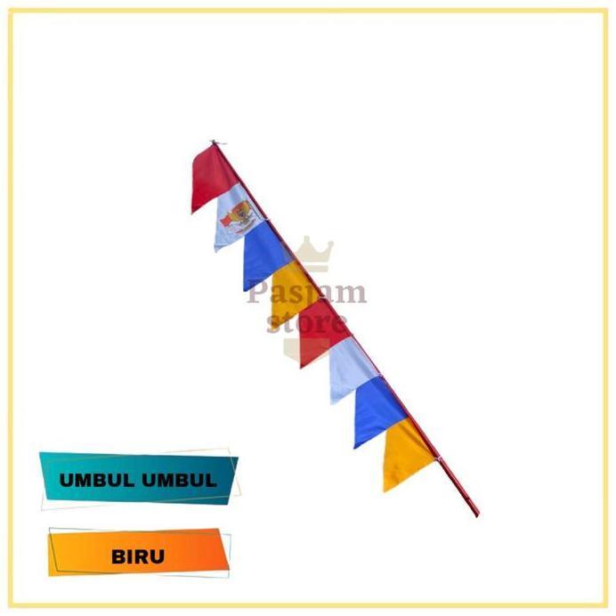 10 Pcs Umbul - Umbul Warna Warni 8 Gergaji Kain