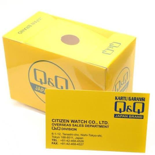 Q&Q QQ Digital Jam Tangan Pria Strap Karet Hitam M163J802Y Original