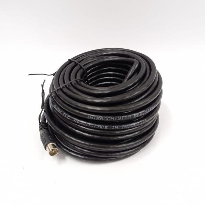 KABEL COAXIAL Kabel antena TV 20m + Jack TV